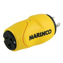 Marinco S20-15 Straight Blade Connector 15/20A 125V & Locking Plug 20A 125V | Blackburn Marine Dock & Marine Shore Power